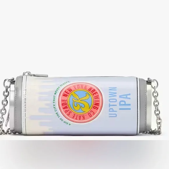 KATE SPADE SNACK TIME METALLIC POCHETTE - Picture 1 of 7